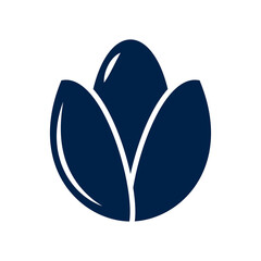 Seed icon logo template isolated on white background.