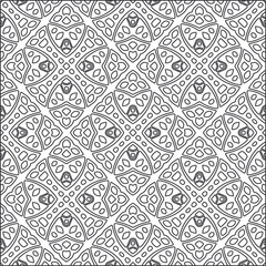 floral pattern background.Repeating geometric pattern from striped elements.  Black pattern. 

