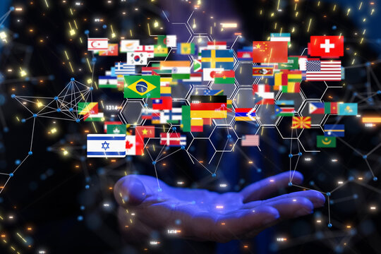 International world flag 3d digital