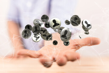 Abstract technology group and data