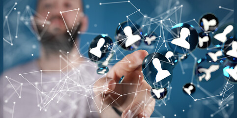 organization chart team concept networking