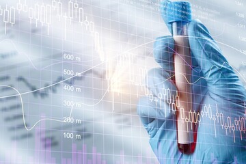 COVID-19 detected result, laboratory report of COVID-19 testing and doctor hand