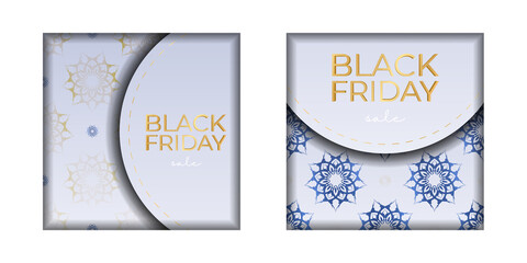 Beige Round Ornament Black Friday Sale Celebration Poster