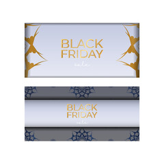 Celebration Poster For Black Friday Beige Color with Abstract Pattern