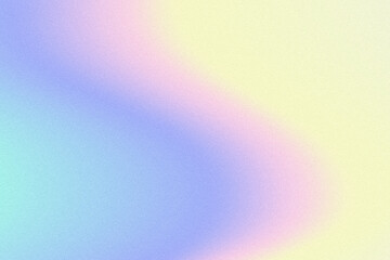Iridescent gradient. Vivid rainbow colors. Digital noise, grain. Abstract lo-fi background. Vaporwave 80s, 90s style. Wall, wallpaper, print. Minimal, minimalist. Blue, turquoise, yellow, pink, purple