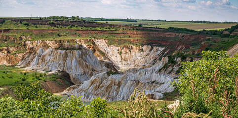 kaolin open pit mine, Vetovo village area, Bulgaria