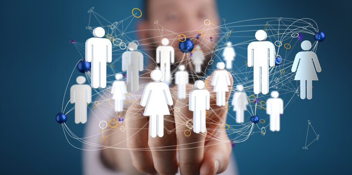 sphere network structure - abstract design connection design