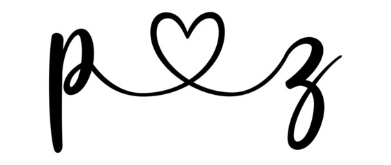 pz, zp, letters with heart Monogram, monogram wedding logo. Love icon, couples Initials, lower case, connecting HEART, home decor,