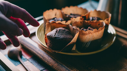 コーヒータイムにマフィンを