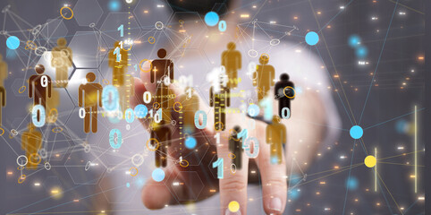 people network structure HR - Human resources management and recruitment