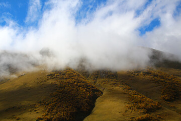 Autumn landscape in the Greater Caucasus, Georgia