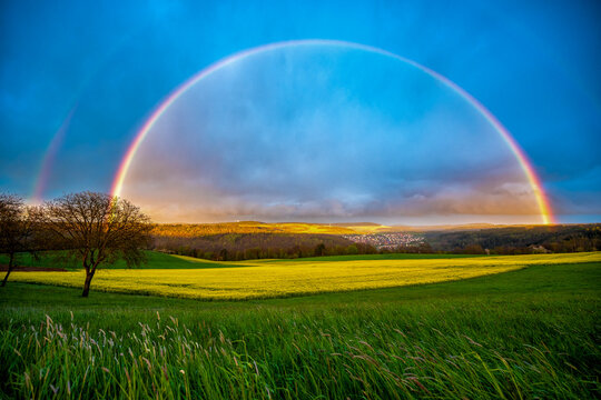Regenbogen Natur Landschaft