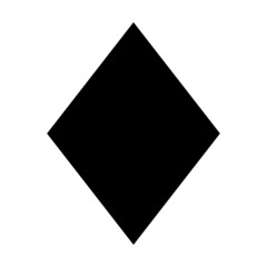 Rhombus shape symbol vector icon for creative graphic design ui element in a pictogram illustration