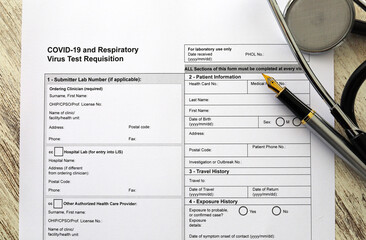 Covid Test Request Form