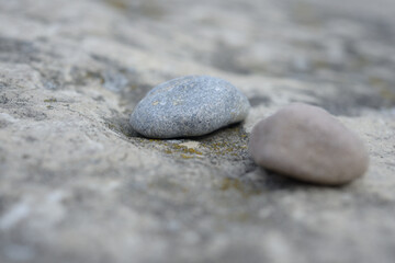 Fototapeta na wymiar close up of smooth stones