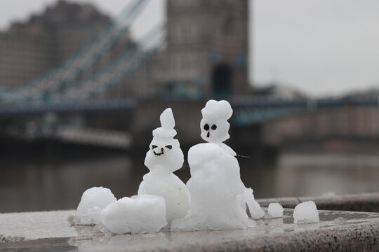 snowman on the bridge