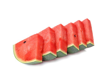Watermelon sliced isolated on white background