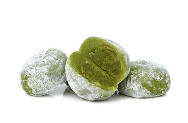 Daifuku mochi Japanese dessert on white background