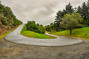 Rainy day in the Park Wilson. The Park is located on the Princes Highway in Berwick in Victoria, Australia.