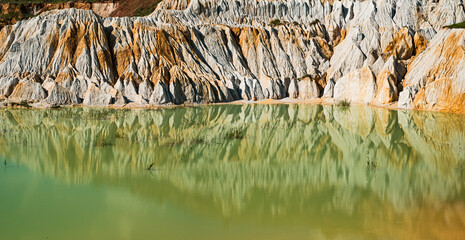 kaolin open pit mine, Vetovo village area, Bulgaria