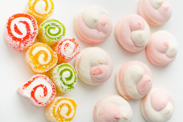 eggs on a white background