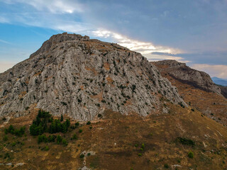 Aerial view of Acrocorinth 