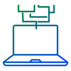 Obraz premium Online programming icon