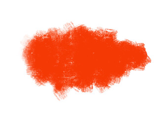 Mancha naranja para título web o publicación. Textura pintura, cera, acrílico, acuarela.