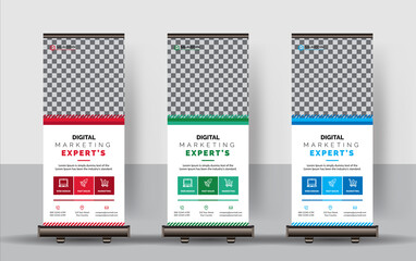 Corporate Roll-up Banners, Set of roll up banner, roll up banner, banner, Corporate banner design, Pop up banner design, Creative banner, Banner
