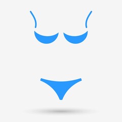 Lingerie icon isolated object. Vector illustration.