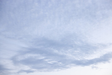 Amazing clouds hanging in the blue sky. Wonderful sunset and a better sunrise with beautiful clouds with a colorful sky.