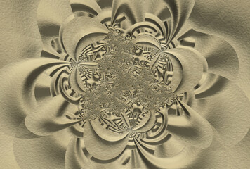 Fantastic fractal background. Abstract fractal texture. Digital art. 3D rendering.