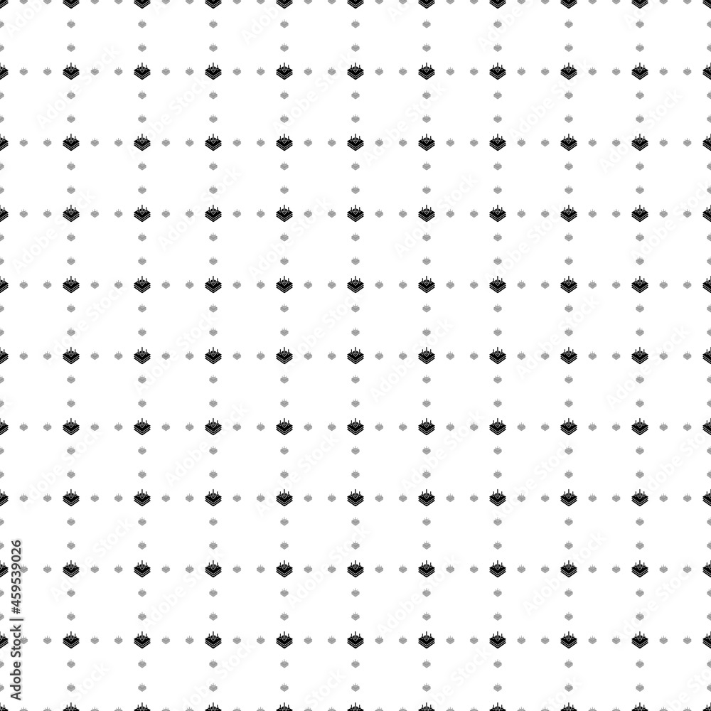 Poster square seamless background pattern from black absorbent symbols are different sizes and opacity. the