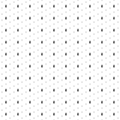 Square seamless background pattern from black feeding bottle symbols are different sizes and opacity. The pattern is evenly filled. Vector illustration on white background