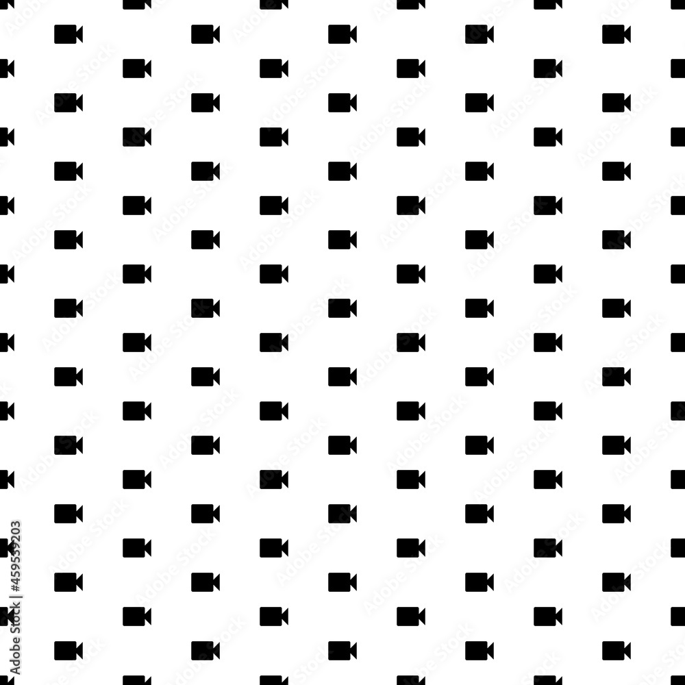 Poster square seamless background pattern from geometric shapes. the pattern is evenly filled with big blac