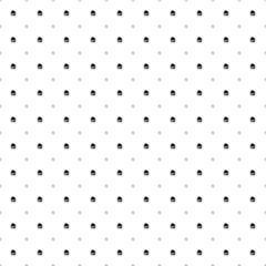 Square seamless background pattern from geometric shapes are different sizes and opacity. The pattern is evenly filled with small black house symbols. Vector illustration on white background