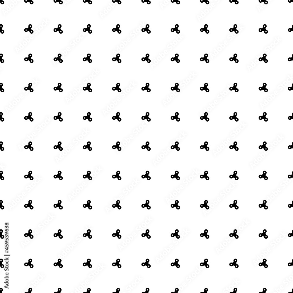 Poster square seamless background pattern from black spinner symbols. the pattern is evenly filled. vector 