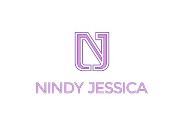 nj logo. Elegant, modern, simple and luxurious feminine concept. Suitable for cosmetics, fashion, spa, yoga, jewelry, and salons. Vector designs, templates, stock icons.