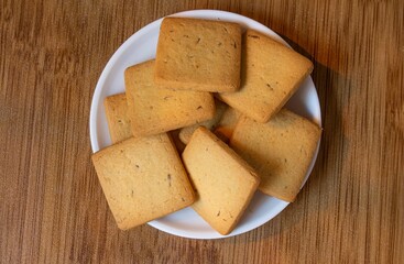 wheat biscuits also called food cracker famous as chai biscuit in india and pakistan served with...