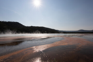 sunrise over the river