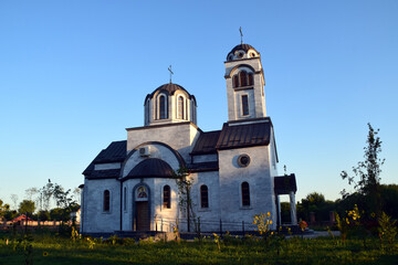 Fototapeta na wymiar Zrenjanin Serbia newly built church of St. Nicholas