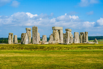 Stonehenge prehistorical circle of stones nearby Salisbury, Wiltshire, England, UK