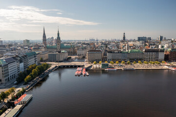 Fototapeta premium Hamburg - Germany - Panorama from above