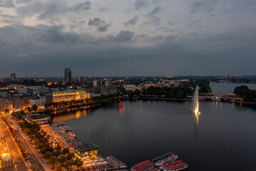 Obraz premium Hamburg - Germany - Panorama from above