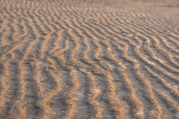 Textura de olas en la arena 