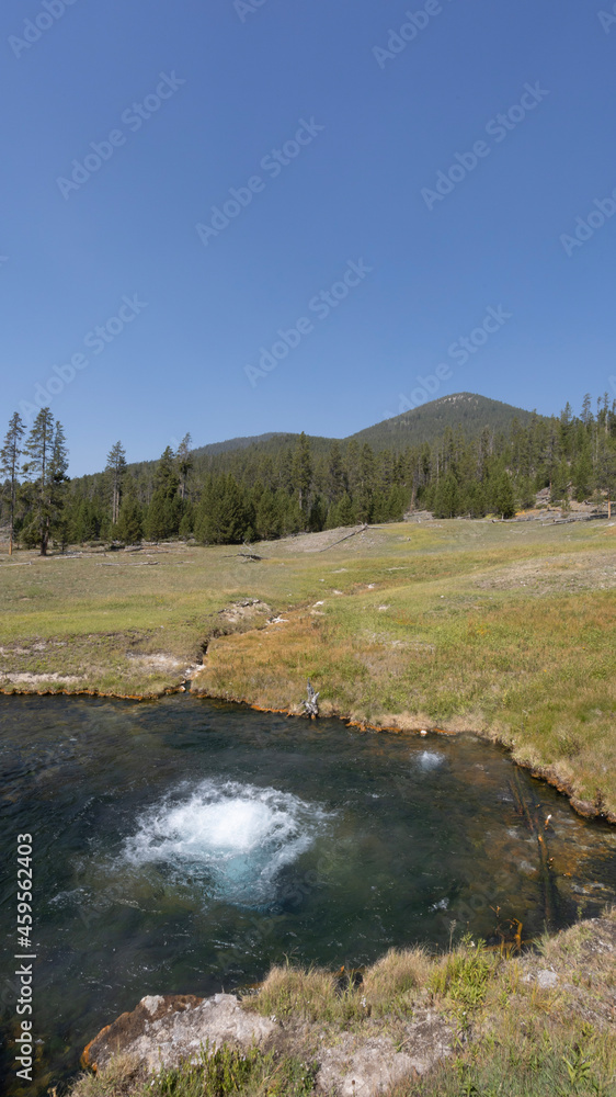 Poster river in the mountains