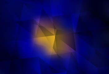 Obraz premium Dark Blue, Red vector gradient triangles template.