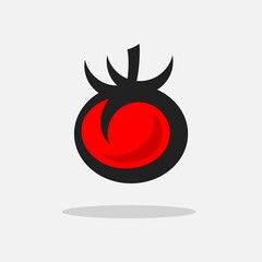Red tomato logo modern design