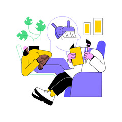 Psychotherapy abstract concept vector illustration. Non pharmacological intervention, verbal counseling, psychotherapy service, behavioral cognitive therapy, private session abstract metaphor.