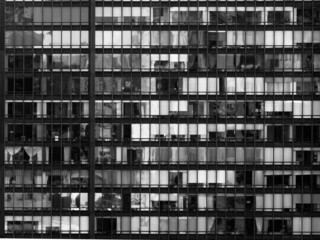 Office windows o a Manhattan building 